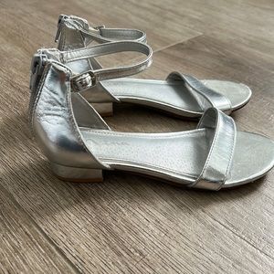 Nina Toddler Hidi Metallic Silver Sandals